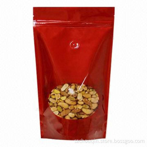 High-barrier Snacks Packaging Stand-up Slider Bag, Made of PET/AL/PE with Printing